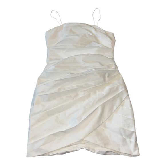 DO + BE White Mini ruched Dress Size S - Picture 1 of 3